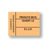 Etiquettes 1153 31x25mm fluorescentes oranges "produits secs"